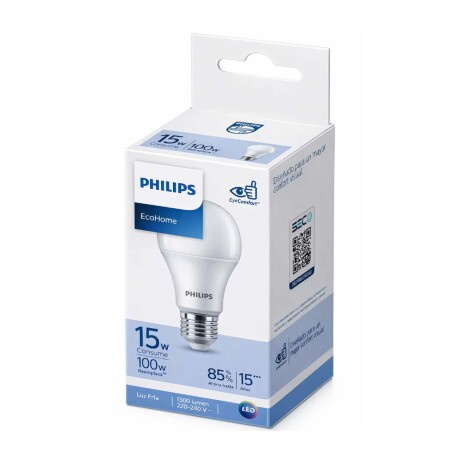 LÁMPARA LEDBULB PHILIPS METAL E27 15W FRÍA