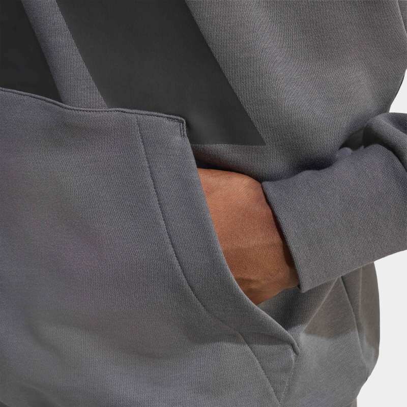 Canguro Adidas Essentials Logo Grande Gris