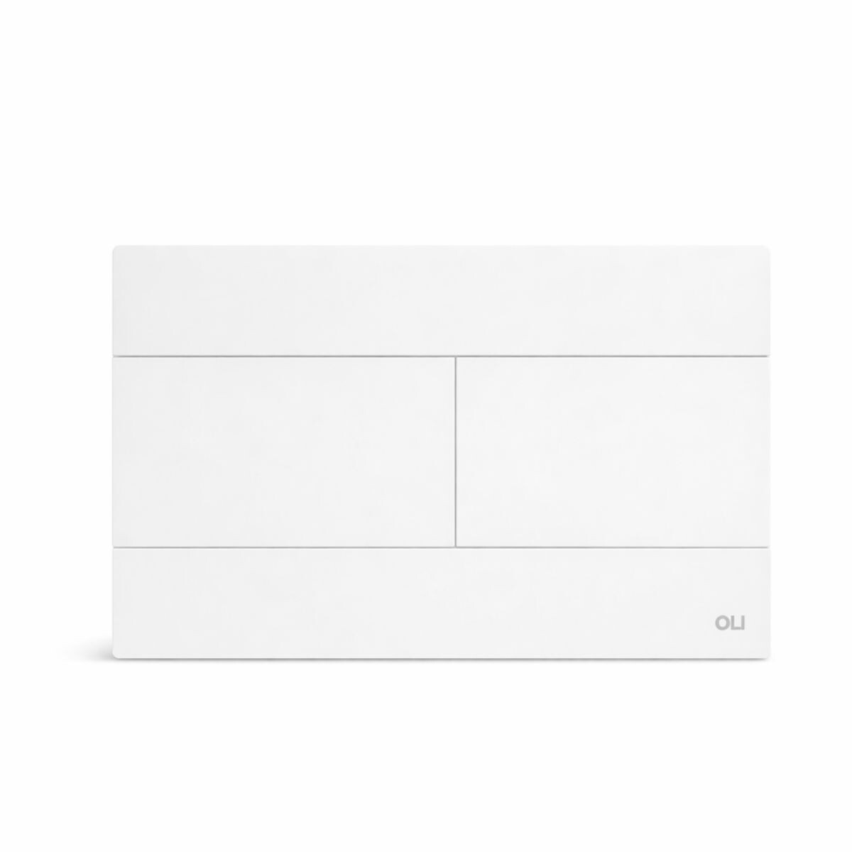 Placa Pulsadora Oli Slim Blanca Mate Cisterna Embutir 