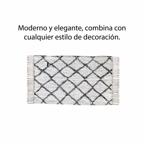 Alfombra Decorativa Diseño Ondas Moderna Interior Blanco