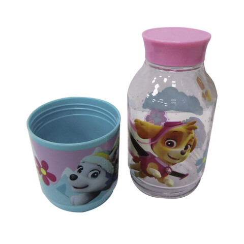 Botella Plástica 2 en 1 para Snack Paw Patrol 300 ml SKYE