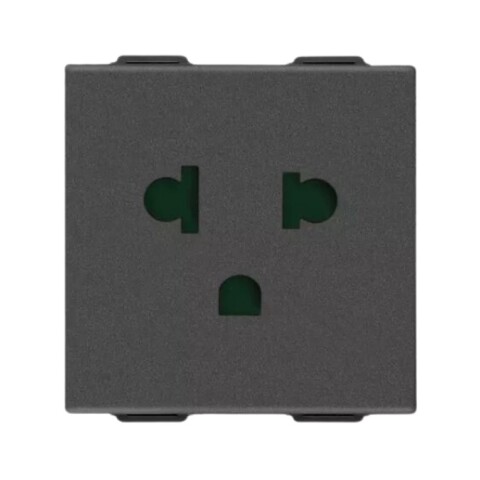 MODULO TOMA EUROAMERICANO CON TIERRA 2X16+T NEGRO NEVE UP MODULO TOMA EUROAMERICANO CON TIERRA 2X16+T NEGRO NEVE UP