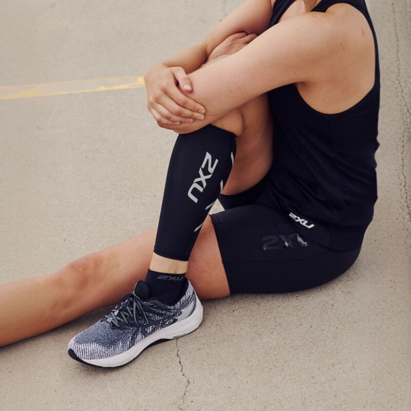 Banda de compresión Running Calf Guards Unisex Black/black