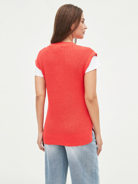 CHALECO FELINA ROJO