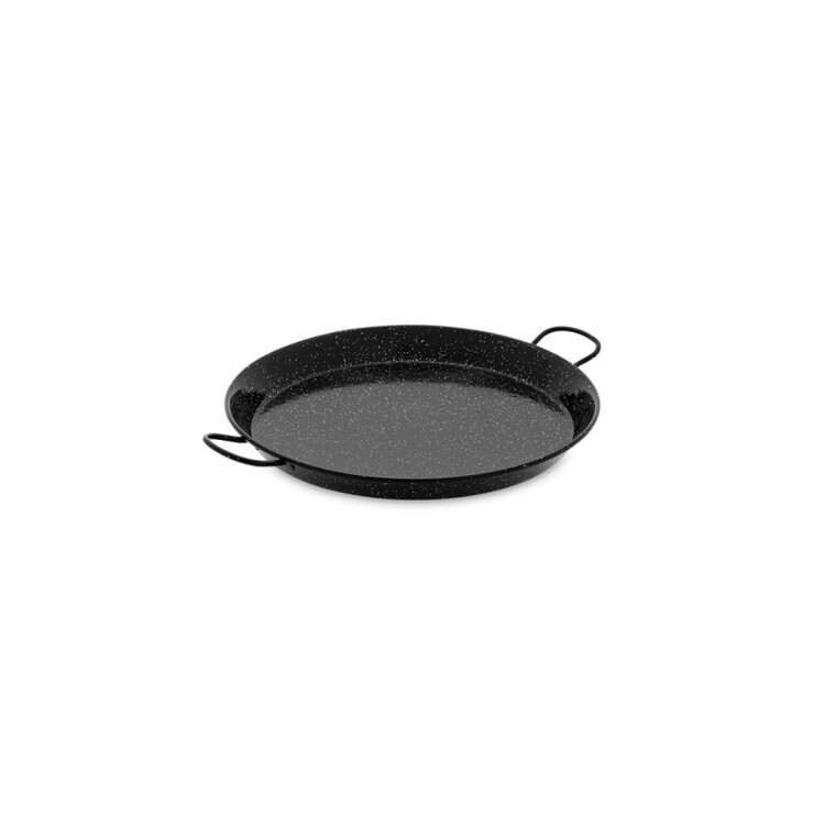 PAELLERA ACERO ESMALTADO 24CM VAELLO NEGRO