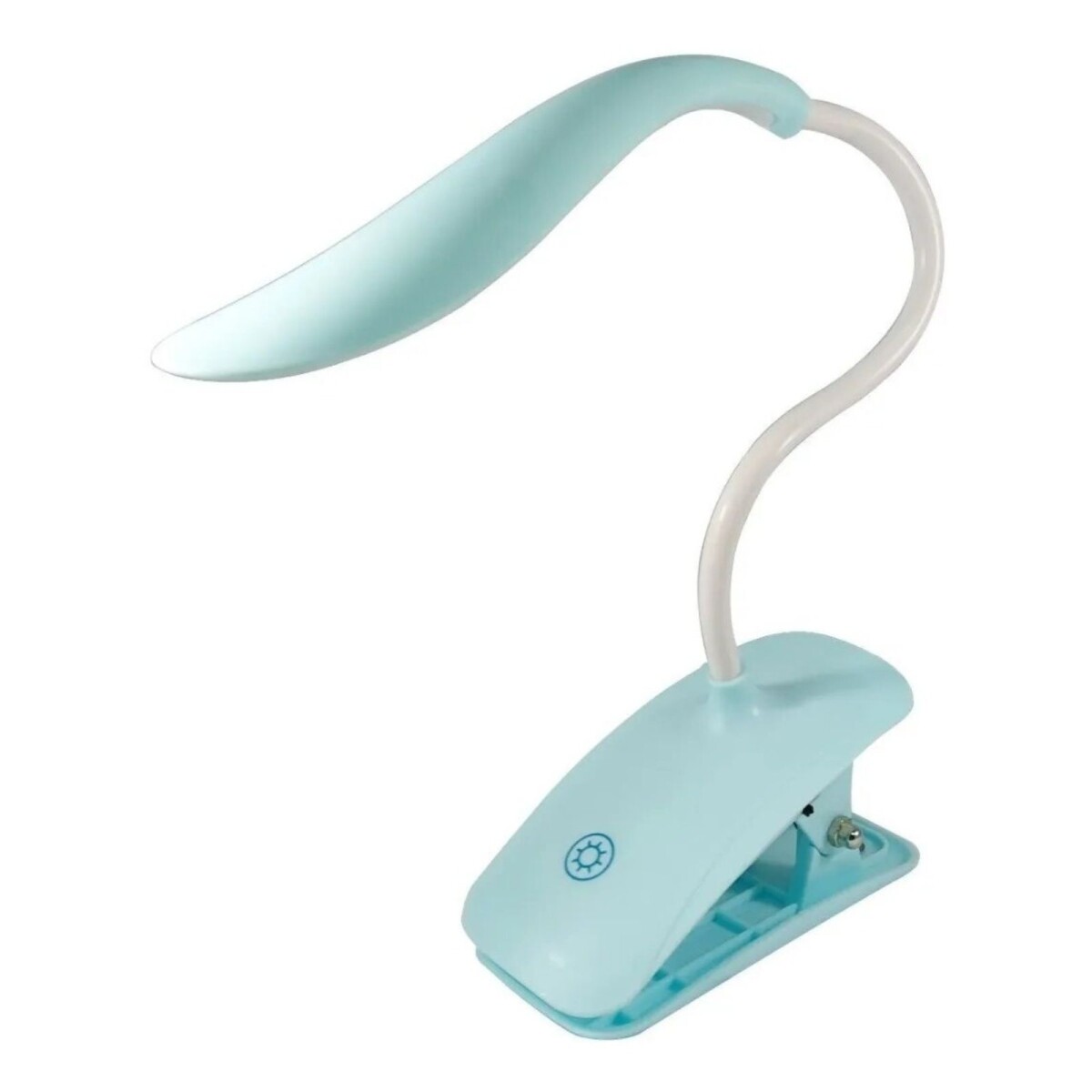 Lampara Led Con Pinza Mesa Escritorio Tactil Recargable - Color Variante Celeste 