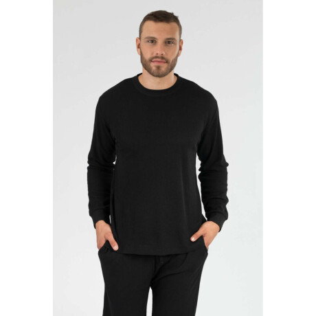 Remera waff Negro