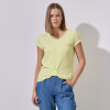 Remera Rib Escote V VERDE