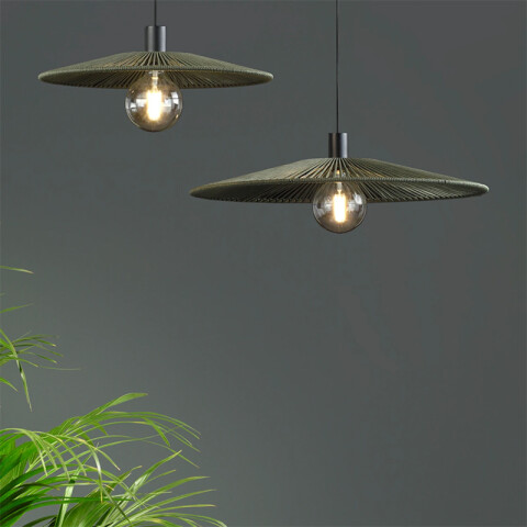 Colgante E27 agregar pant. ratán BA0250 ó BA0256 BA0252