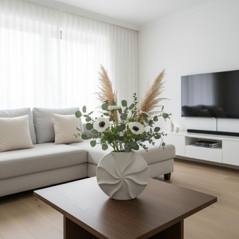 BASE CERAMICA GRIS CL 21X7.5X18CM Unica