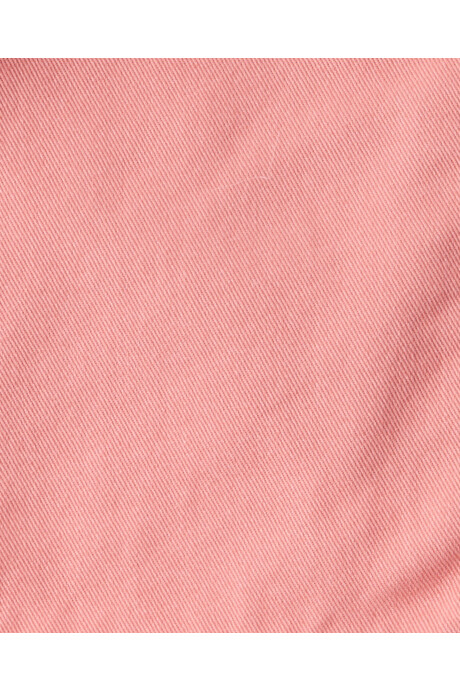 Pollera de algodón, coral Sin color