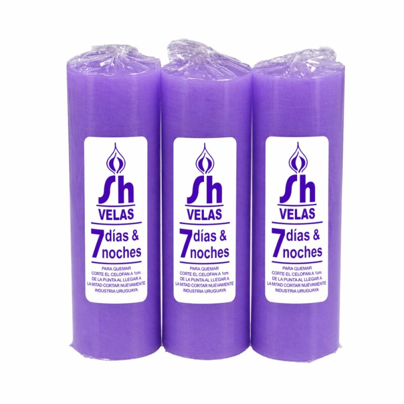 VELON 7 DIAS / 7 NOCHES LISO X12 Lila