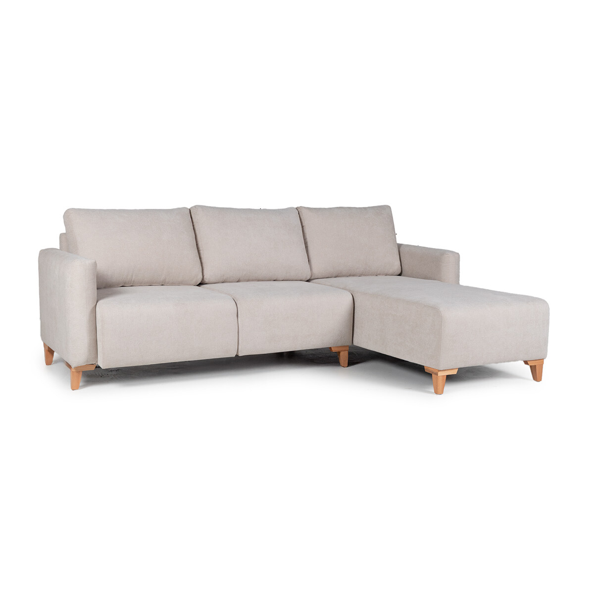 Rinconera Cuarzo - Tela Microfibra - Chaise derecho - TC 1010 (Beige) 