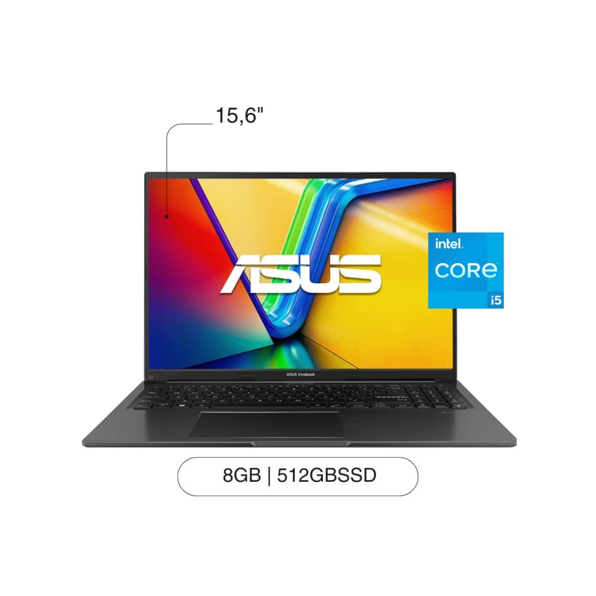 Notebook ASUS Vivobook Go 15 15,6' FHD 512GB / 8GB I5-1235U W11 