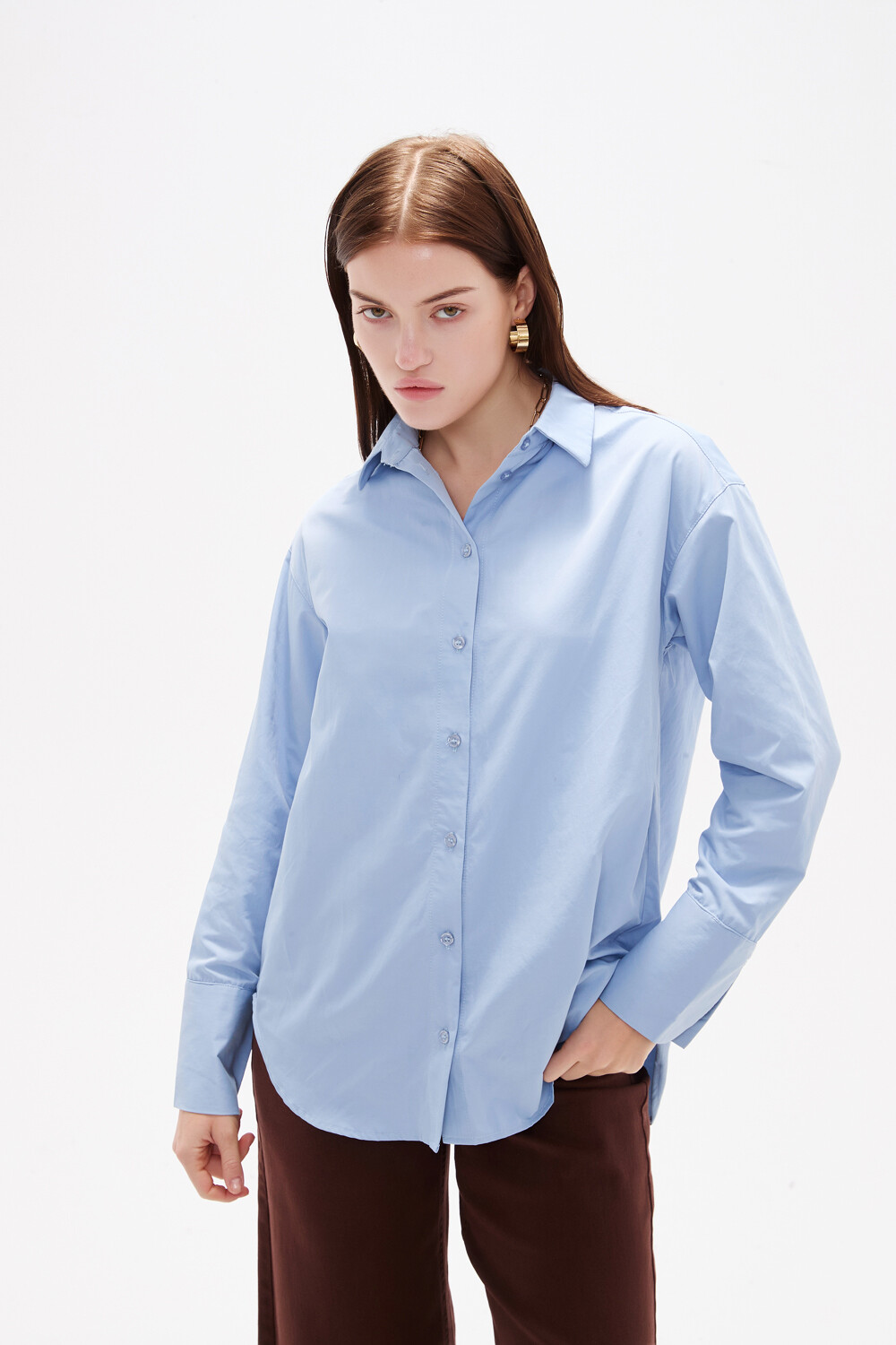 Camisa Olika Celeste