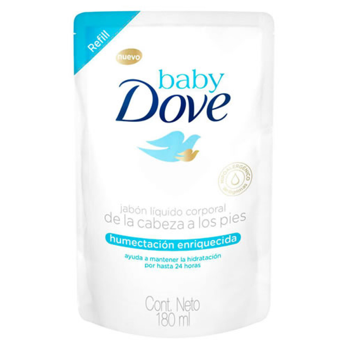 Dove Repuesto Jabón Líquido Hidratación Enriquecida 180ml – Higiene Corporal