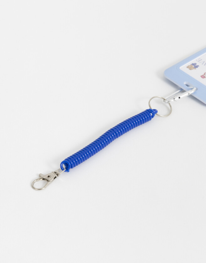 Llavero Llavero Y Charm Portatarjeta "k Pop" - Azul Celeste