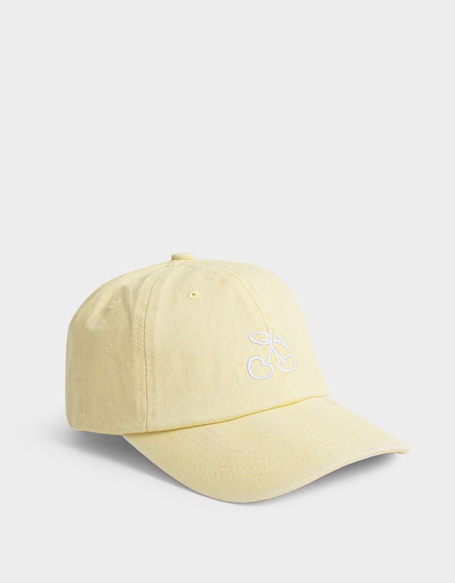 Gorra Canvas Cherry - Amarillo Claro 