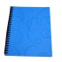 CARPETA TAMAÑO A4 CON 20 FUNDAS Y RULO COLOR CELESTE