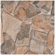 Ceramica Tipo Piedra Marrón Antideslizante 45X45Cm Piso GAMAS DE MARRON