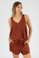 Dull satin Ladrillo