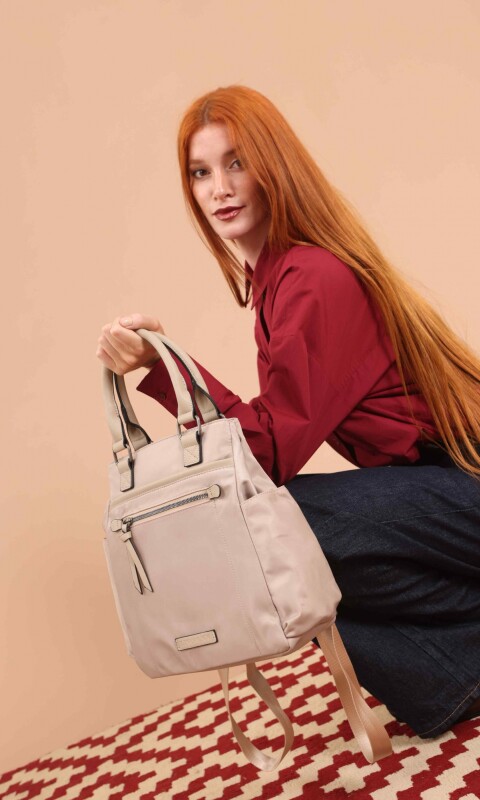 CARTERA MOCHILA VAINILLA VISON