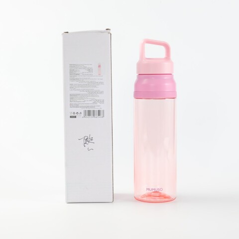 BOTELLA DE AGUA SERIE MACARON CON APERTURA RÁPIDA 600 ML (ROSA) BOTELLA DE AGUA SERIE MACARON CON APERTURA RÁPIDA 600 ML (ROSA)