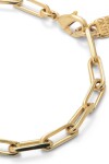 PULSERA DE ESLABONES GRANDES BAÑADA EN ORO 18K Pulsera