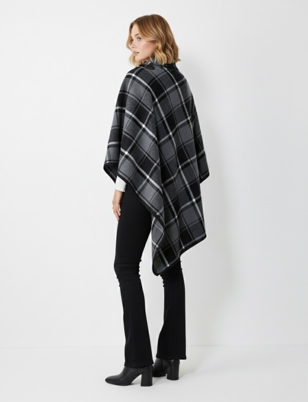 Capa Tweed NEGRO/GRIS