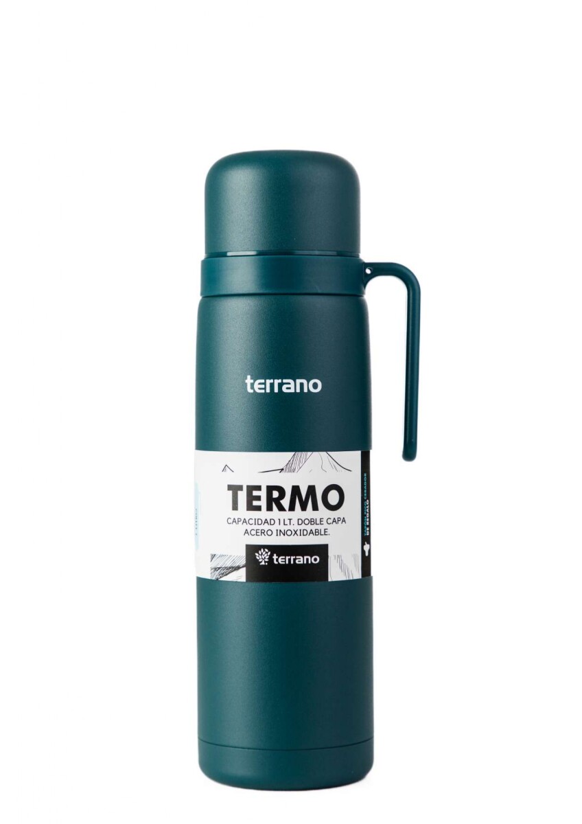 Termo con Manija Rígida Color - Petróleo 