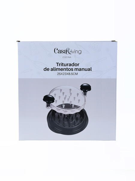 TRITURADOR DE ALIMENTOS MANUAL NEGRO