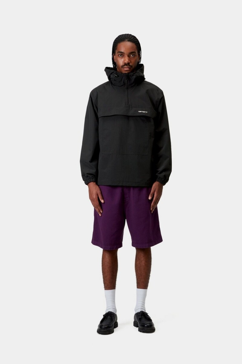 Windbreaker Pullover Negro