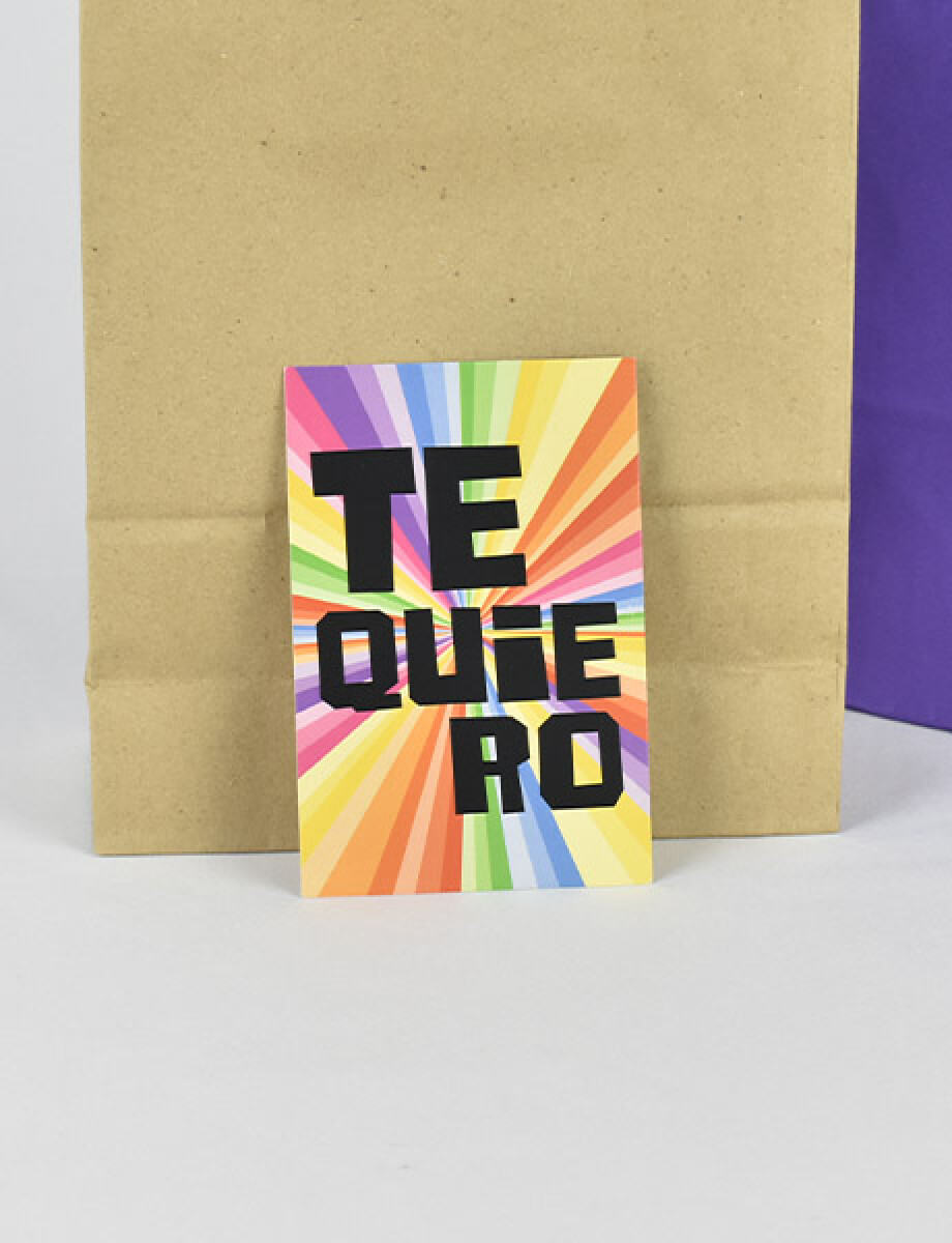 TARJETA 10X15 cm - TE QUIERO SPLASH 