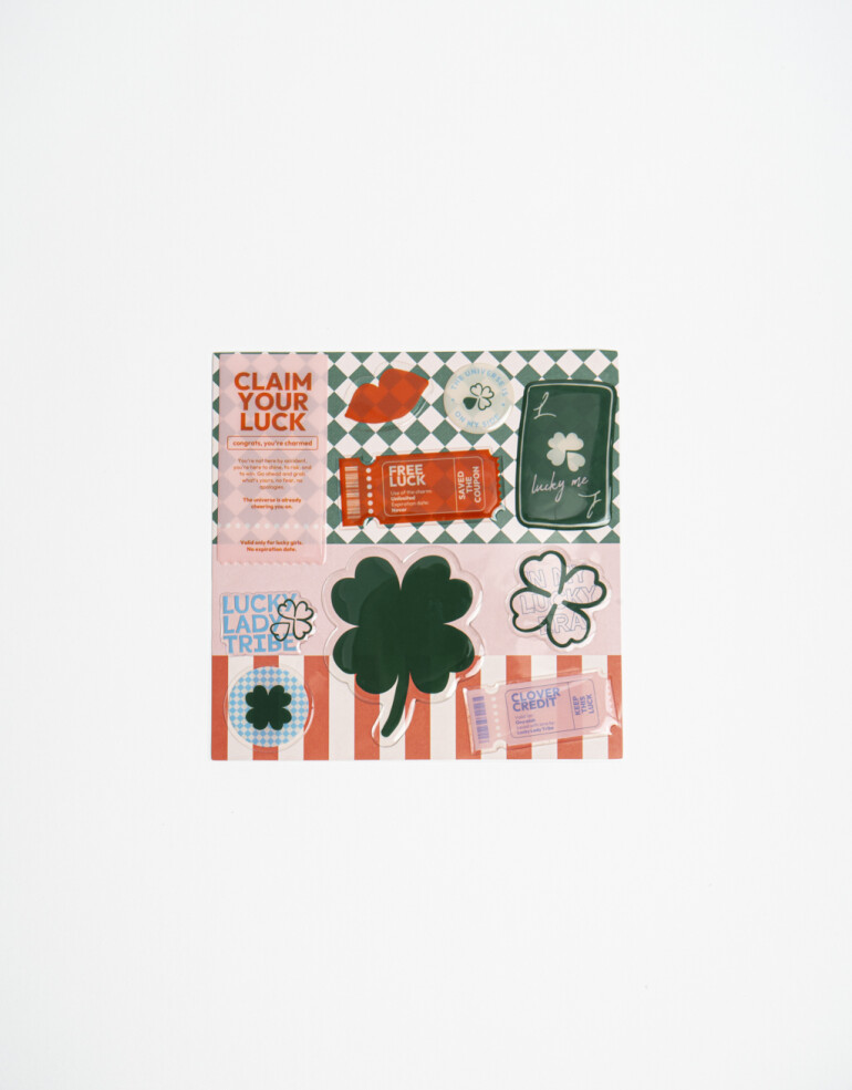 Rega Varios Plancha De Stickers Lucky - Combinacion Multicolor