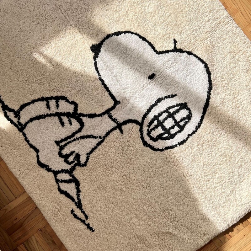 Alfombra rectangular Snoopy 100 x 80 Alfombra Rectangular Snoopy 100 X 80