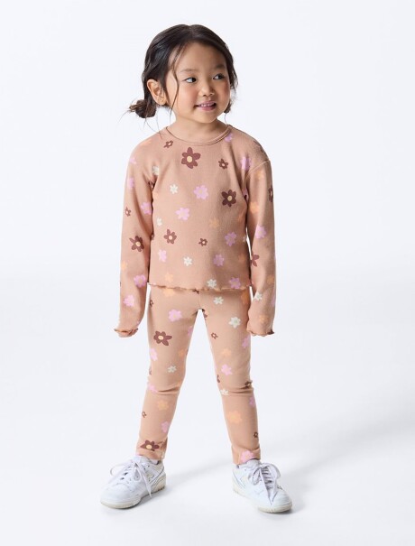 BLUSA INFANTIL ESTAMPADA BEIGE