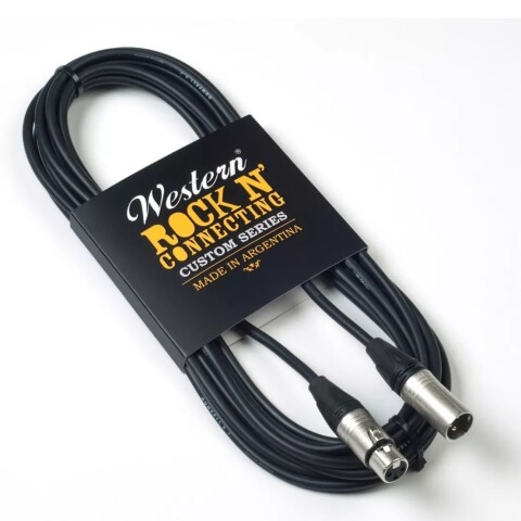 Cable Western XLR 3 mts Hembra- Macho Cable Western XLR 3 mts Hembra- Macho
