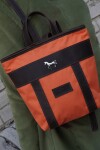 Mini Mustang Backpack Chocolate / Naranja