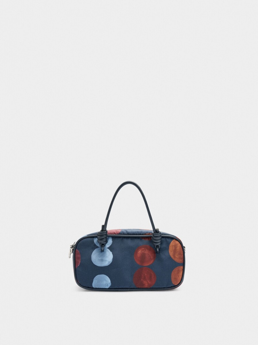 Bolso Bowling De Nylon - azul-marino 