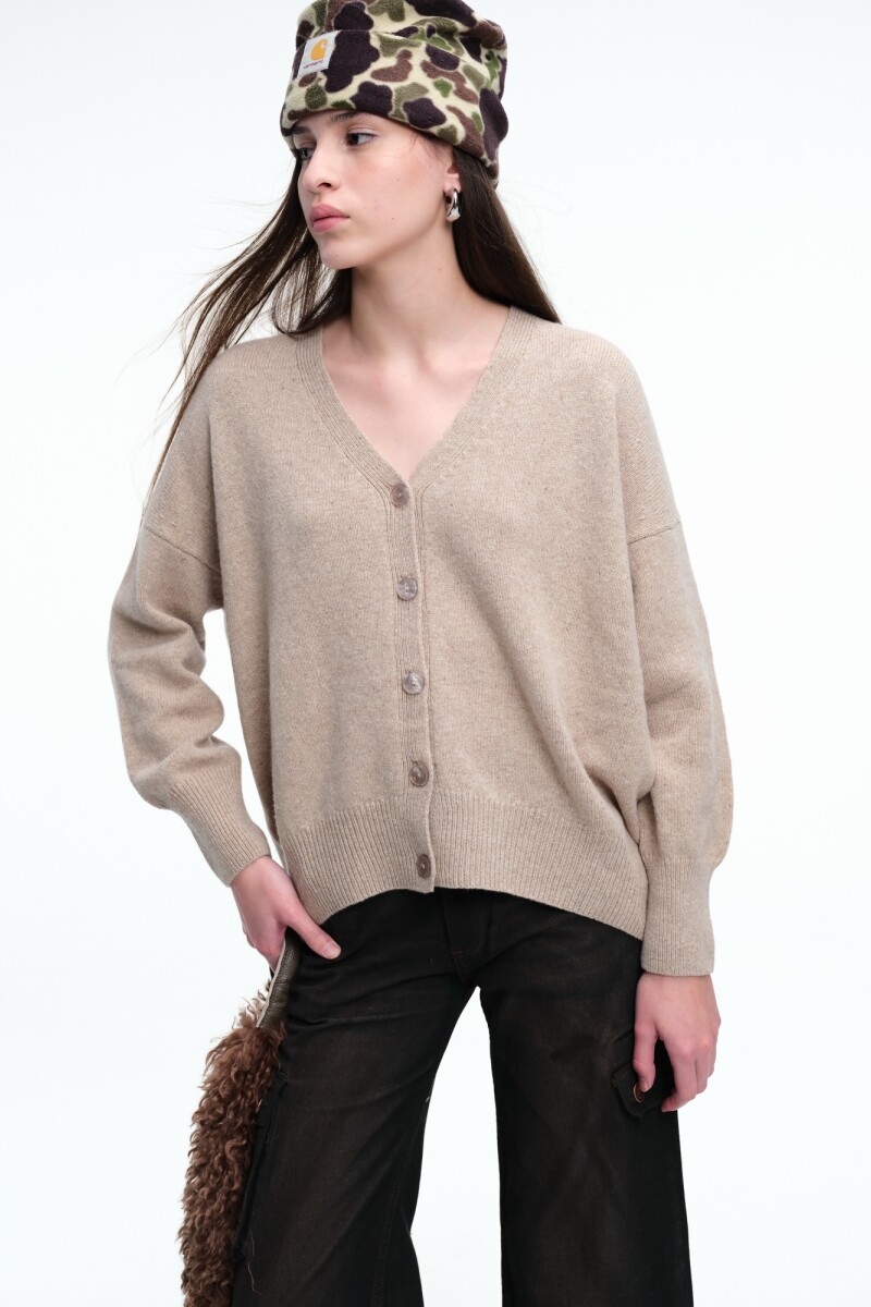 CARDIGAN V Beige