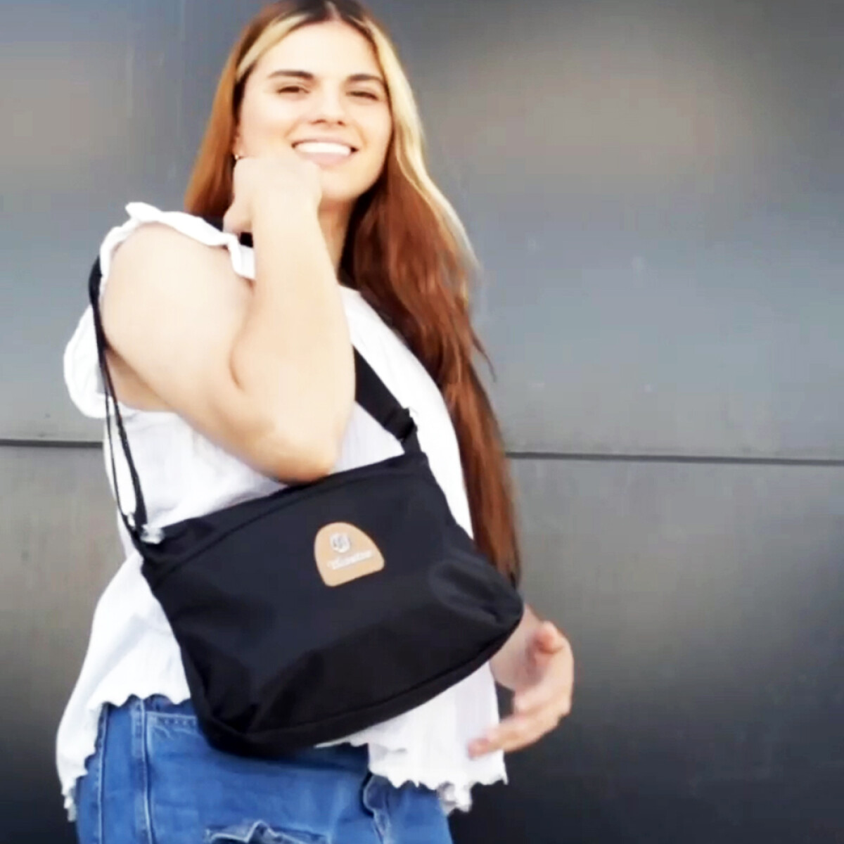 Cartera microfibra Sindal - Negro 
