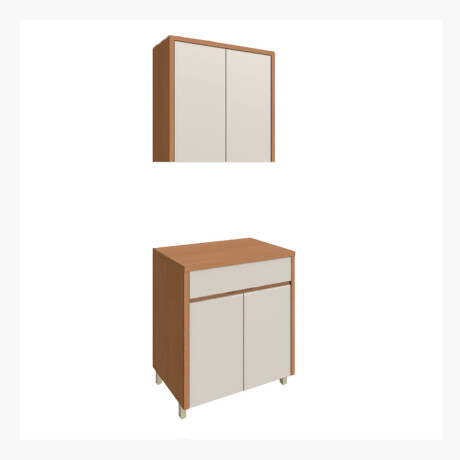 JUEGO MODULAR PARA COCINA INCLUYE AEREO Y BAJO MESADA GAMAS DE BEIGE
