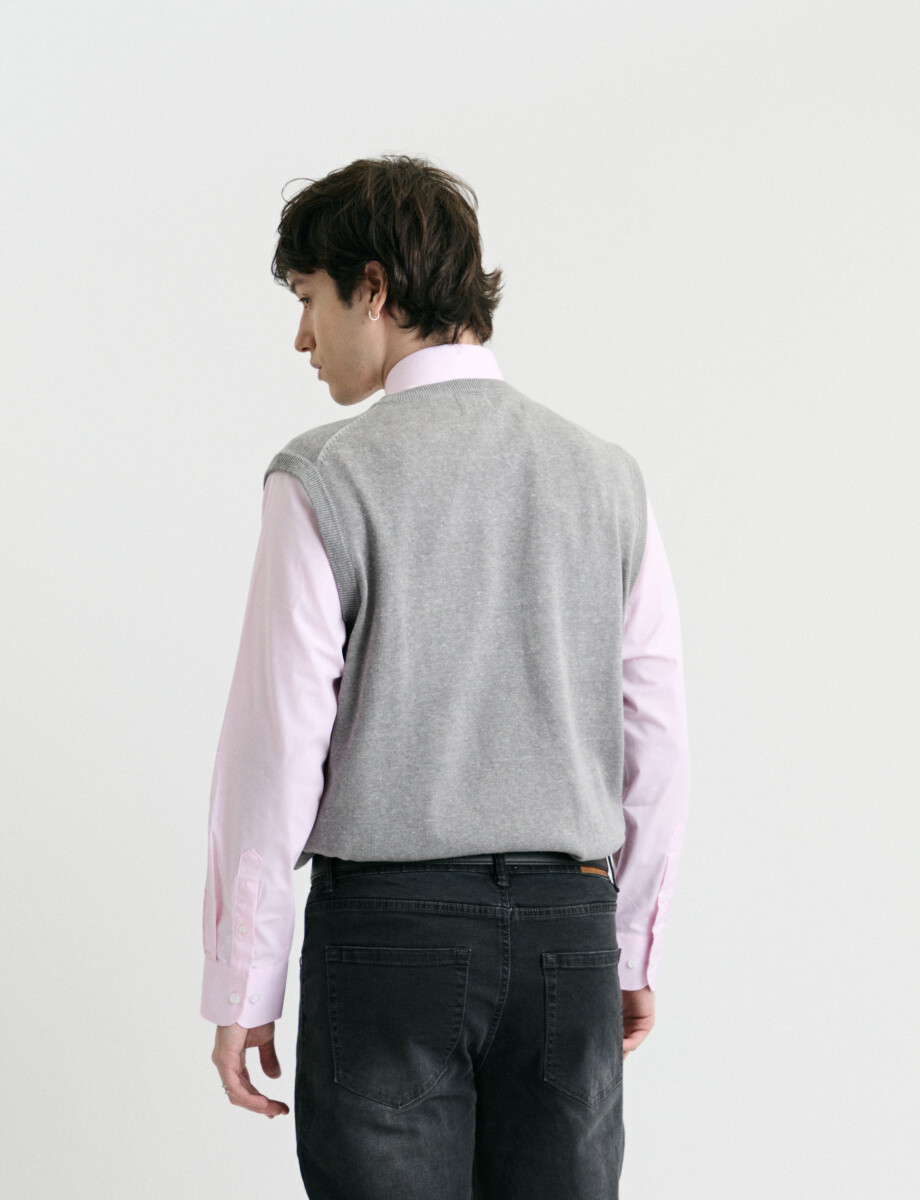 470885 CHALECO HARRINGTON LABEL Gris Medio
