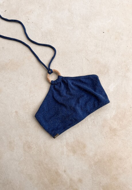 Top Belice SS23 Blue Shiny