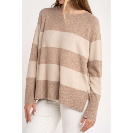 Sweater Rayado Mocha