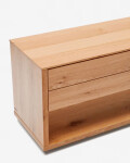 Mueble TV Alguema 3 cajones en chapa de roble con acabado natural 200 x 50 cm Mueble TV Alguema 3 cajones en chapa de roble con acabado natural 200 x 50 cm