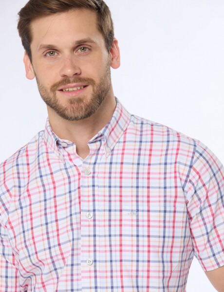 CAMISA SPORT A CUADROS Rojo