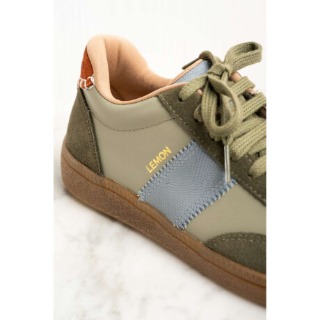 Zapatilla Cuero Combinada Safari