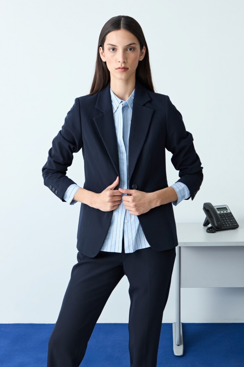 Blazer clásico - azul marino 
