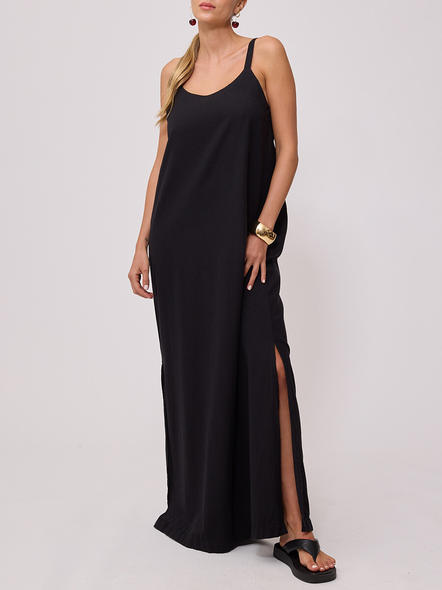 VESTIDO LARGO CABITA RUSTY - Negro 
